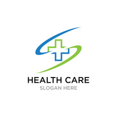 Obraz premium health care logo design vector template