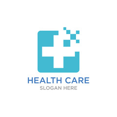 Obraz premium health care logo design vector template