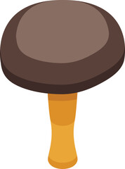 Chinese fungi icon isometric vector. Mushroom food. Shitake fungus