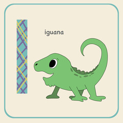 animal alphabet letter i