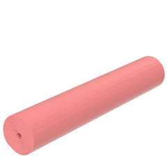 3d rendering illustration of a rolled yoga mat