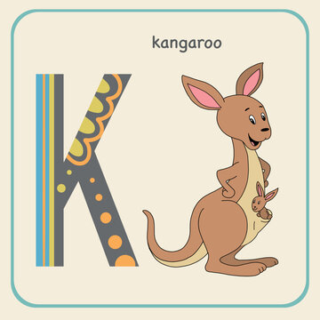 animal alphabet letter k