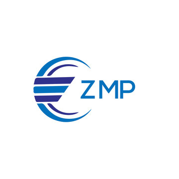 ZMP letter logo. ZMP blue image on white background. ZMP vector logo design for entrepreneur and business. ZMP best icon.