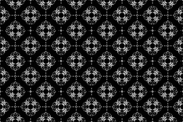 Abstract seamless pattern, Seamless ethnic oriental pattern traditional, design for interior,wallpaper,fabric,curtain,carpet,clothing,Batik,background , Seamless  illustration, Embroidery style.