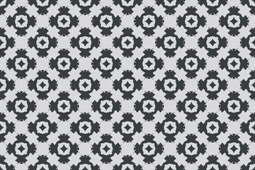 Abstract seamless pattern, Seamless ethnic oriental pattern traditional, design for interior,wallpaper,fabric,curtain,carpet,clothing,Batik,background , Seamless  illustration, Embroidery style.