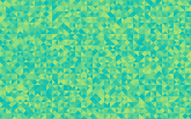 green background with abstract triangle pattern