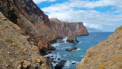 Fototapeta na wymiar Cliff of Madeira island