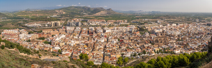 View of a former roman city Sagunto