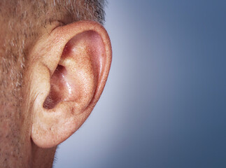 close up of a old ear