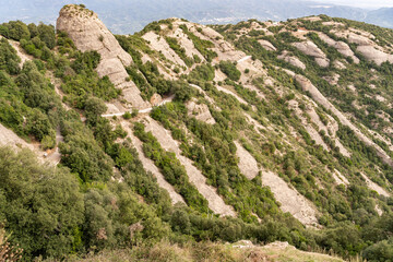 Fototapeta na wymiar The view of Montserrat