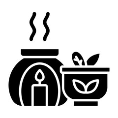 Aromatherapy Glyph Icon