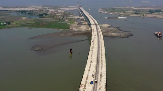 The Padma Multipurpose Bridge, commonly known as the Padma Bridge, is a two-level road-rail bridge across the Padma River, the main distributary of the Ganges in Bangladesh