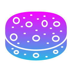 Sponge Glyph Gradient Icon