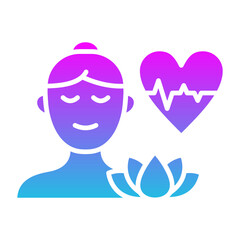 Health Glyph Gradient Icon