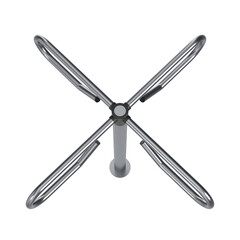 3d rendering illustration of a rotating turnstile gate