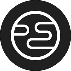 Planet, space linear symbol