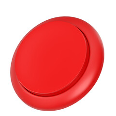 3d rendering illustration of a round button