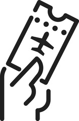 Obraz premium Avia Ticket. Travel, airport