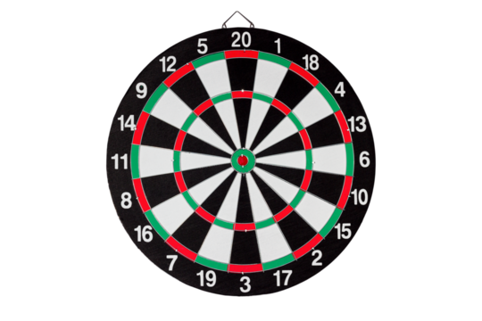 Isolated Dart Board