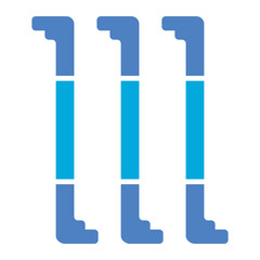 Tension Glyph Two Color Icon