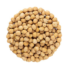 chickpeas, pile of round shaped chickpeas