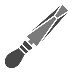 Chisel Greyscale Glyph Icon