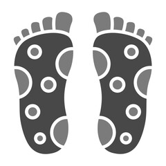 Reflexology Greyscale Glyph Icon