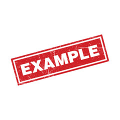 Example Letter Stamp Vector Template Illustration Design.
