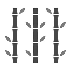 Bamboo Greyscale Glyph Icon