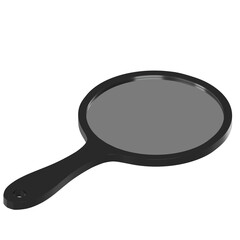 3d rendering illustration of a round handheld mirror © Francesco Milanese