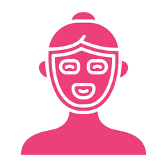 Facial Mask Multicolor Glyph Icon