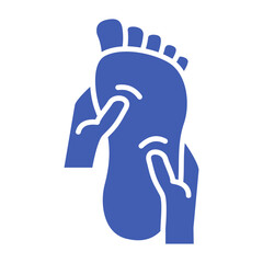 Foot Massage Multicolor Glyph Icon