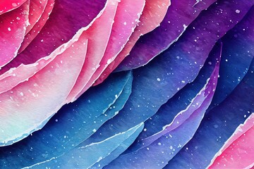 Obraz premium Abstract colorful background with feathers. Colorful feathers. Winter colors