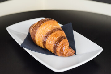 croissant on table