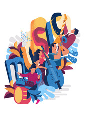 music day concept illustration © Creative Alchemy