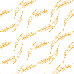 Oat pattern wallpaper. oat symbol. free space for text. rice sign. Rice pattern wallpaper.