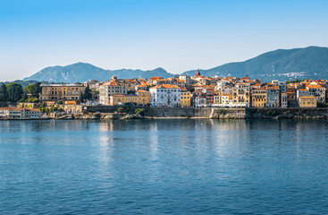 Fototapeta na wymiar Corfu, Greece. Panoramic view of the city.