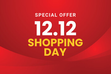 12.12 shopping day sale banner design.
