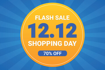 12.12 shopping day flash sale banner