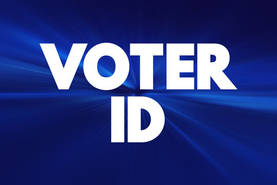 Voter ID Text Quote, Concept Background