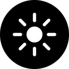 Sun linear icon