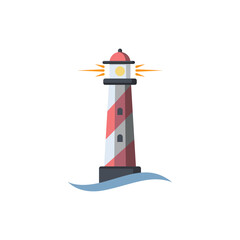 lighthouse icon design vector template