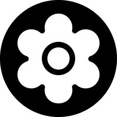 Flower, blossom black icon