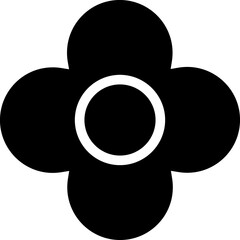 Flower, blossom black icon