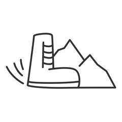 tourist icons for design vector version