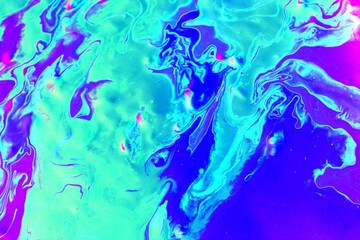 Abstract pink and blue marble background. Blurred lines and sports. Neoton, radiance, funnel of movement. Background for the cover of a laptop, notebook.