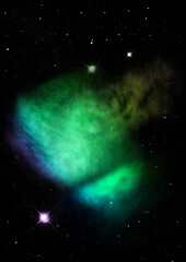 Small part of an infinite star field