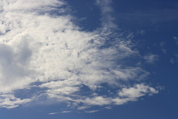 blue sky with white clouds