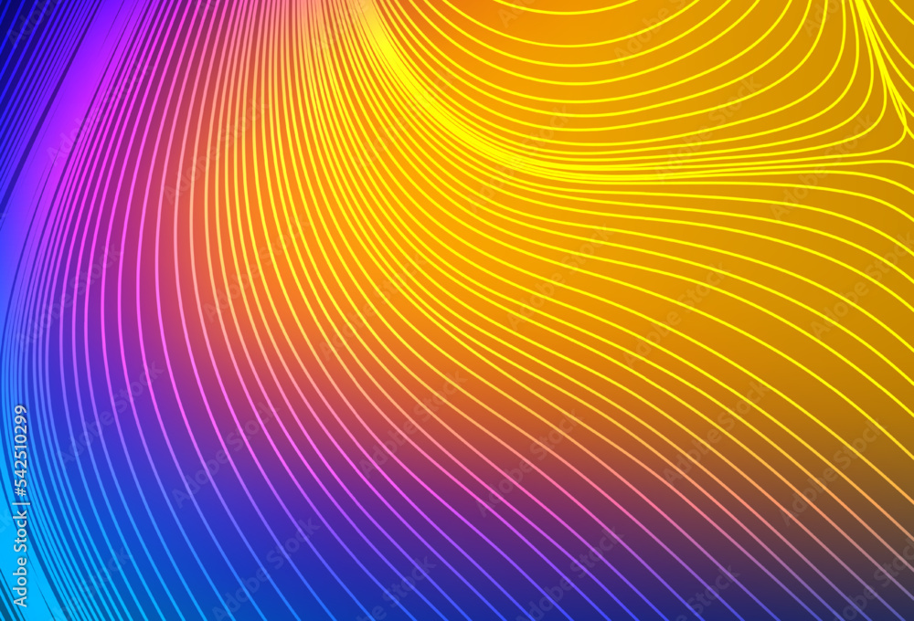 Poster light blue, red vector pattern with sharp lines.