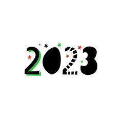 Happy new year 2023, vector design